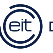 Eit digital logo landscape transparent azul