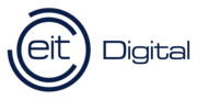 Eit digital logo landscape transparent azul